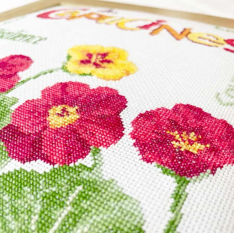 LiliPoints Les Capucines borduurpatroon bloemen 150x151