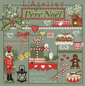 Madame la Fée L'Atelier du Père Noël kruissteekpatroon pdf 190x190