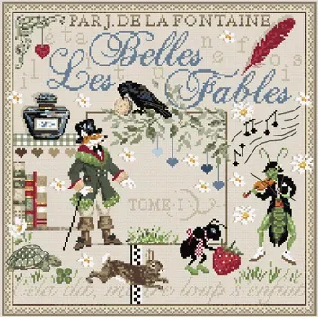 Madame la Fée Les Belles Fables 189 borduurpakket set van 2
