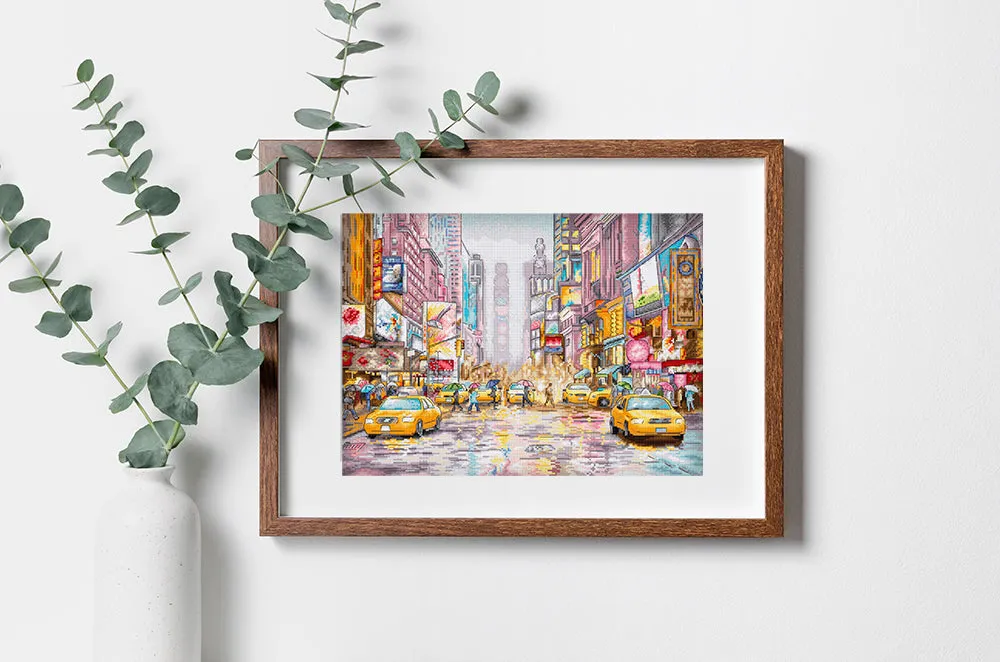 Leti Stitch L8222 New York Times Square borduurpakket 38x27