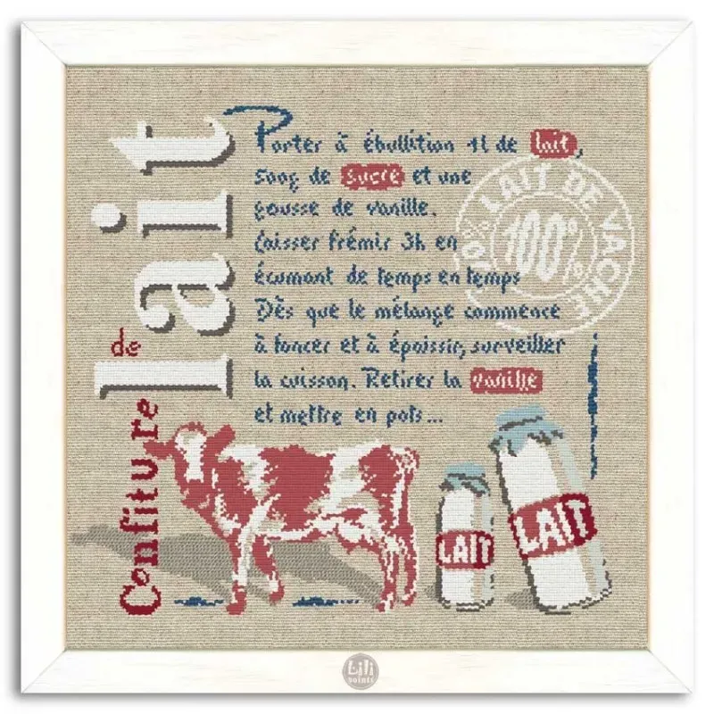 LiliPoints Milk Jam kruissteekpatroon 2 versies