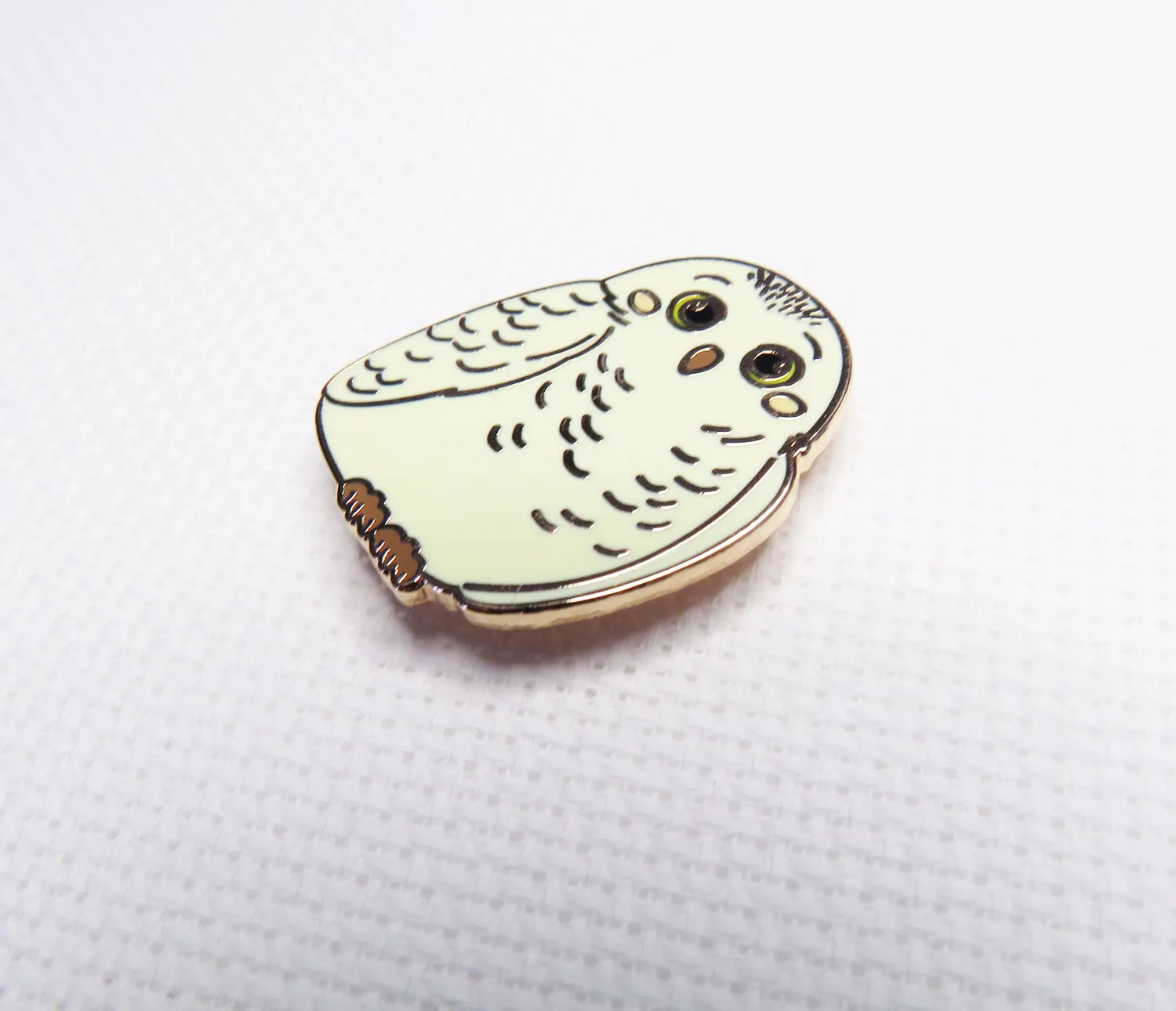 Leti Stitch 14384 Snowy Owl naaldmagneet emaille 28 mm
