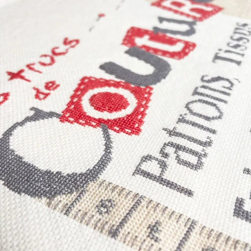 LiliPoints Couture Bag borduurpatroon grijze en witte versie