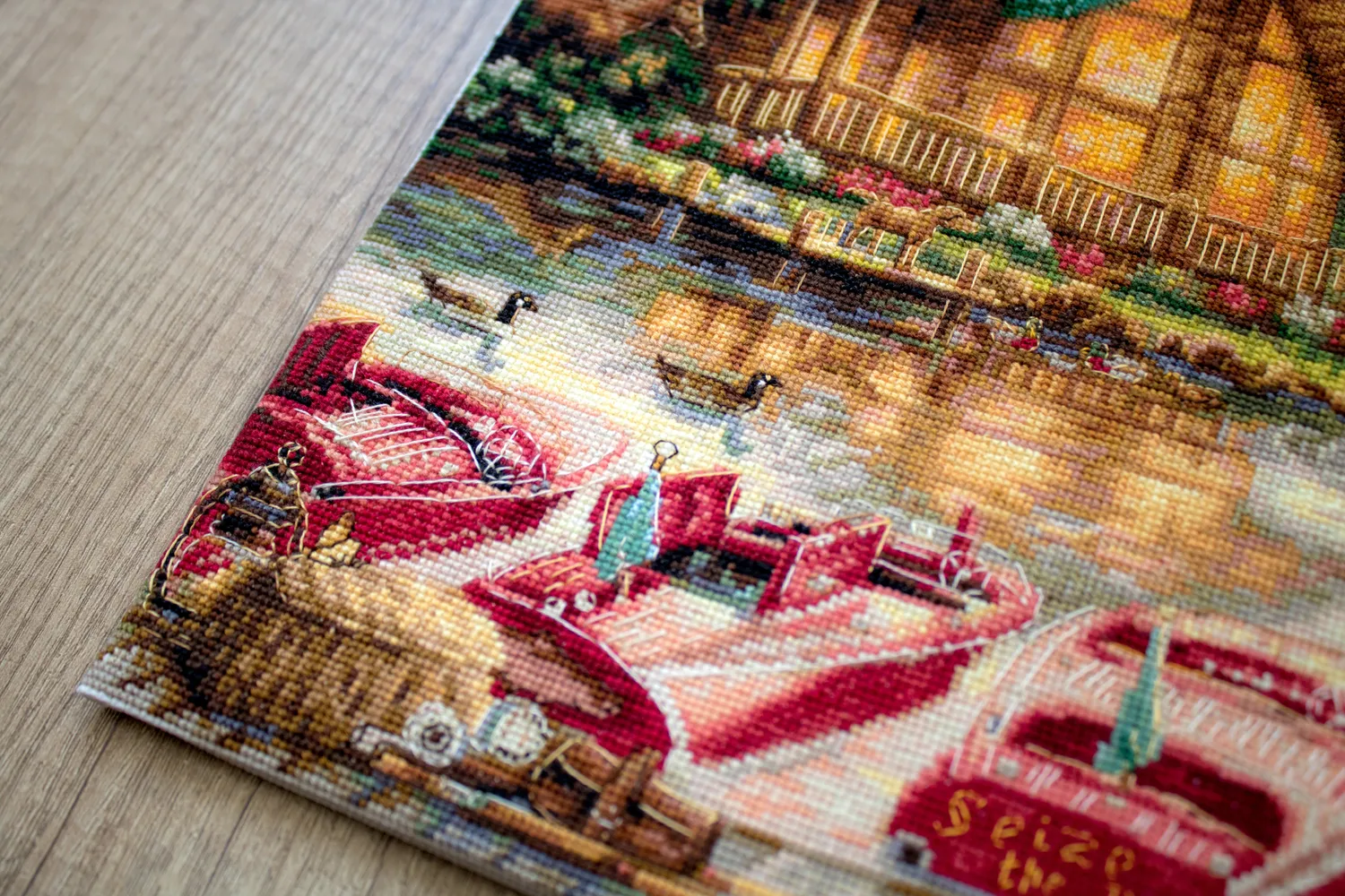 Leti Stitch 963 Seize the Day borduurpakket 42x32 Zweigart