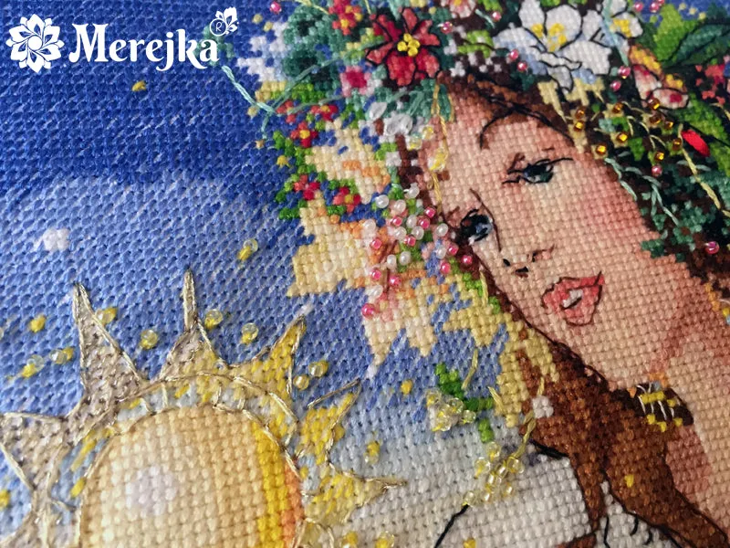 Merejka Dawn borduurpakket 26,5x23 vrouw