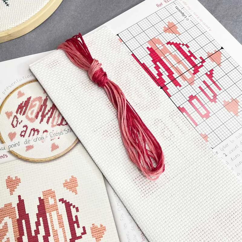 LiliPoints Mamie D'Amour mini borduurpakket 11cm
