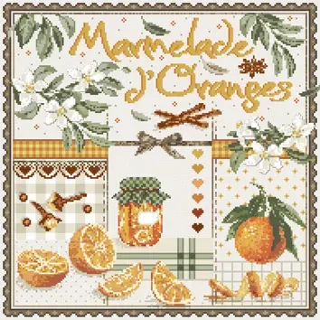 Madame la Fée Marmelade d'Oranges borduurpatroon pdf