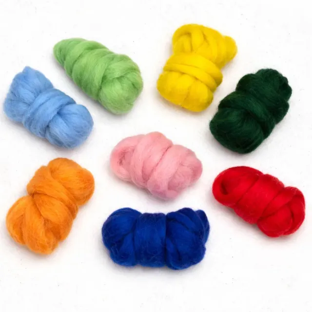 The Wool Family Vrolijke Basis Kleuren wolset 8x25g corriedale