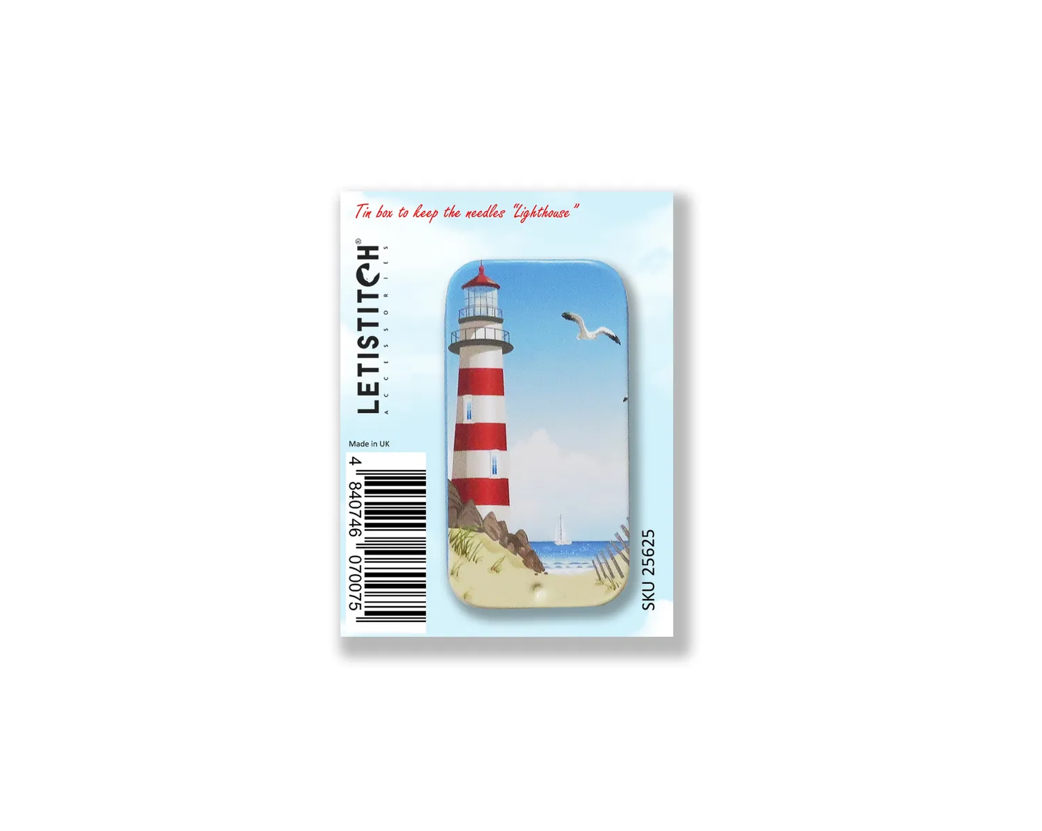 Leti Stitch Lighthouse 25625 naaldenblikje metaal magneet