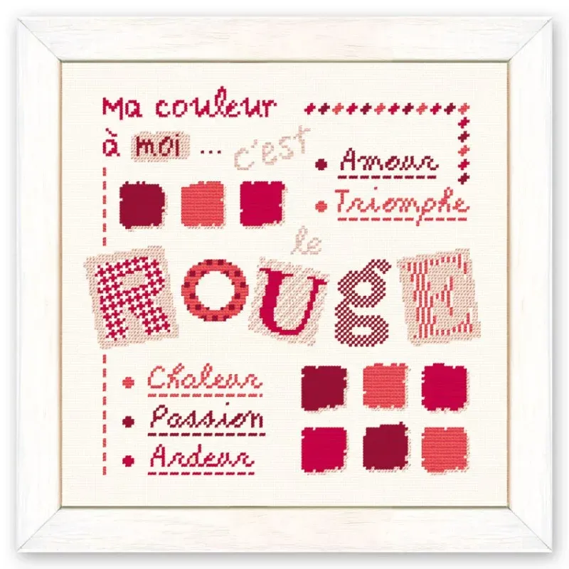 LiliPoints RED kruissteekpatroon rood 178 steken