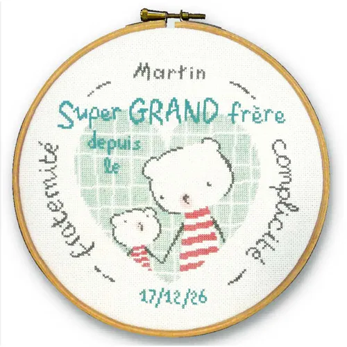 LiliPoints Super Big Brother borduurpatroon geboorte