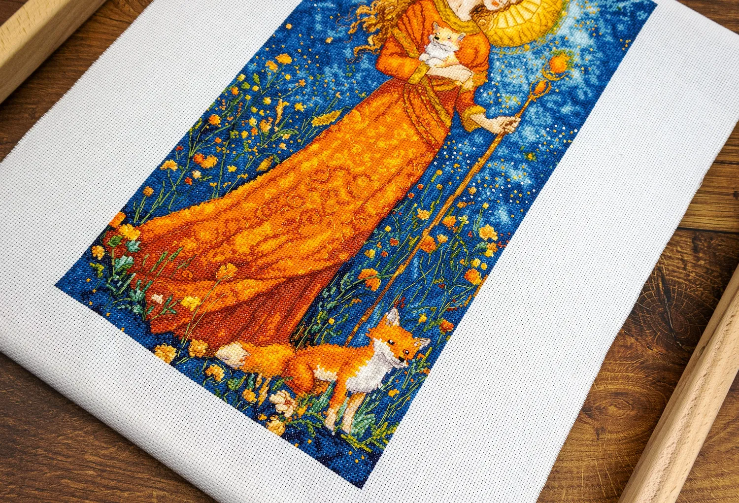 Leti Stitch LI 55-00 Goddess of the Autumn borduurpakket herfst