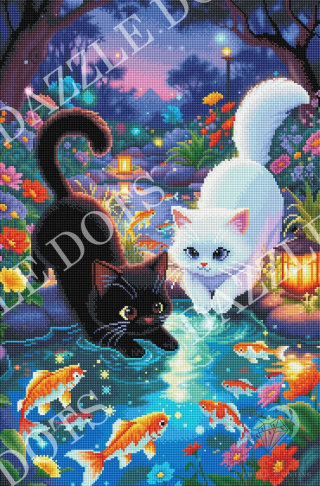 Leti Stitch Dazzle Dots FDS-6004 diamond painting Whiskers Full