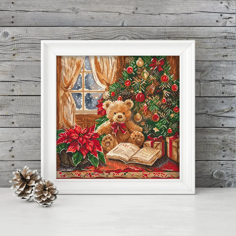 Leti Stitch Christmas Wishes telpatroon pdf kerst 127x126