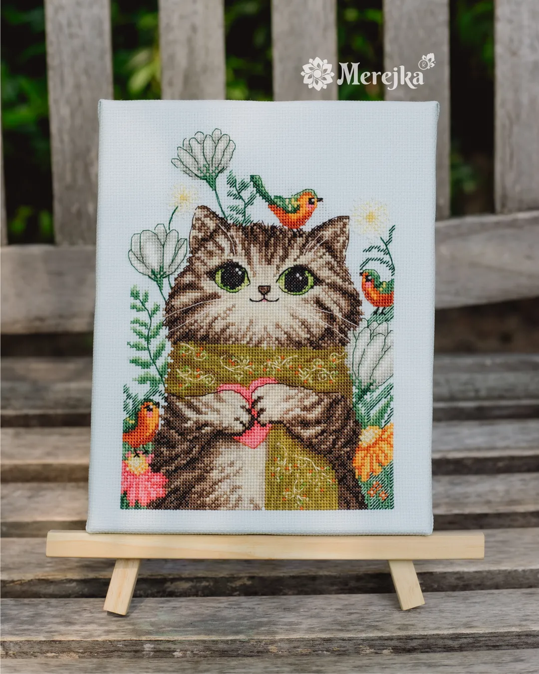 Merejka The Sweet One borduurpakket 14,5x21 cm dieren