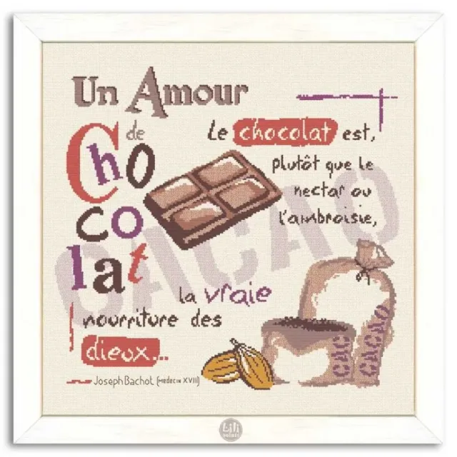 LiliPoints Chocolate borduurpatroon kruissteek groot