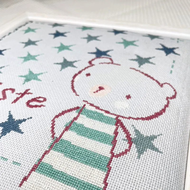 LiliPoints Baptiste in the Stars borduurpatroon geboorte