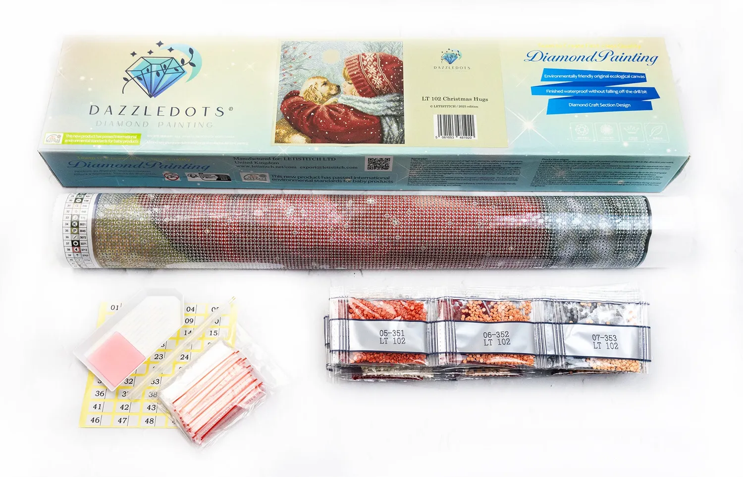Leti Stitch LT 102 Christmas Hugs diamond painting 42cm