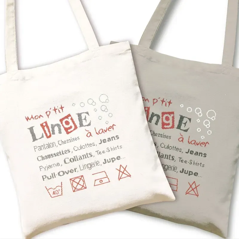 LiliPoints Mon p'tit linge borduurpatroon tas 2 versies