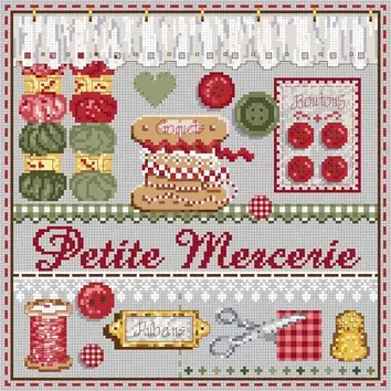 Madame la Fée Mini Mercerie borduurpatroon kruissteek 137x137