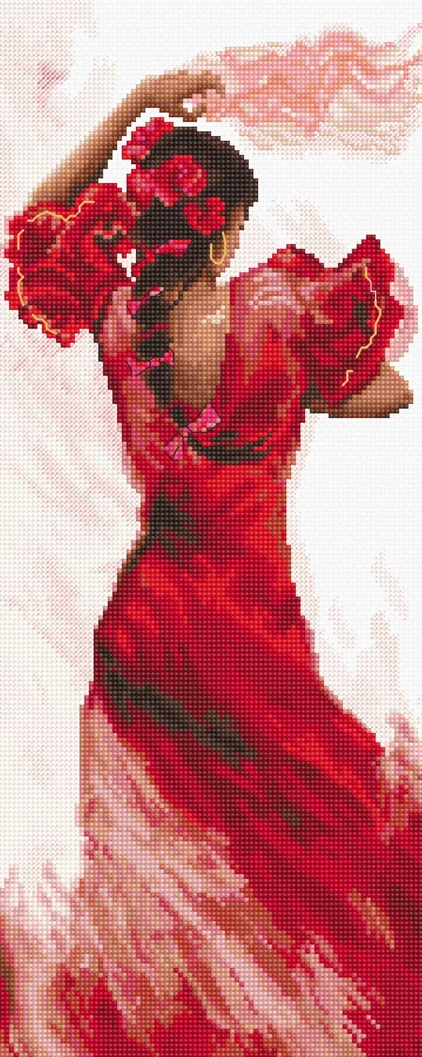 Leti Stitch L8024 The Dance of Spain borduurpakket 36x14 cm