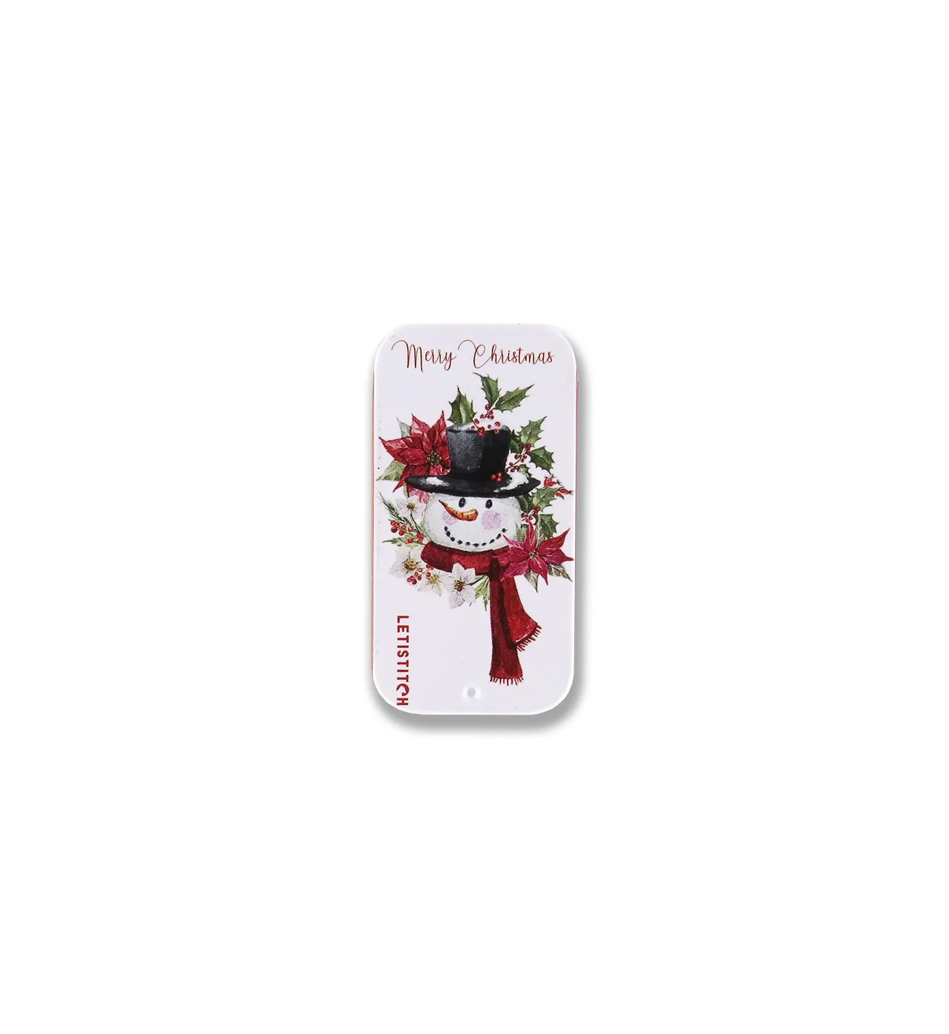 Leti Stitch 25630 Merry Christmas naaldenblikje 50 mm