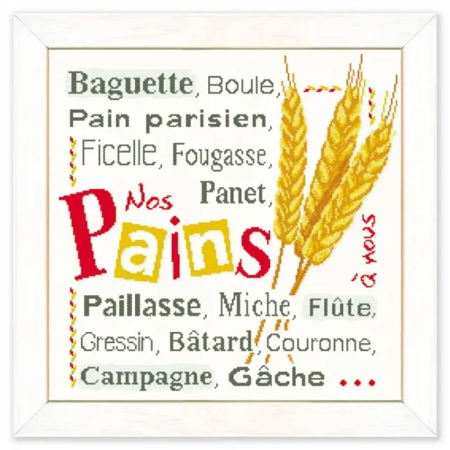 LiliPoints French Breads borduurpatroon brood 215x212