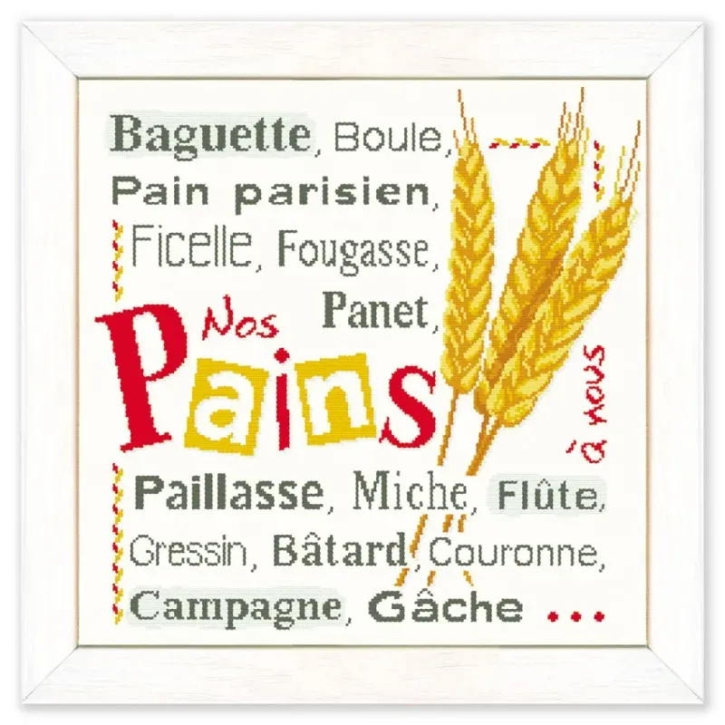 LiliPoints French Breads borduurpatroon brood 215x212