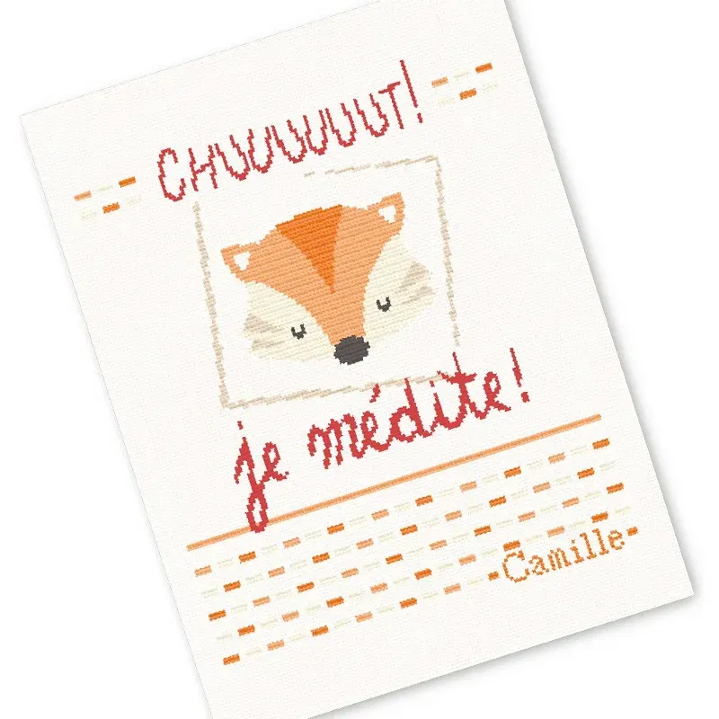 LiliPoints Baby Blanket Fox borduurpatroon babydeken