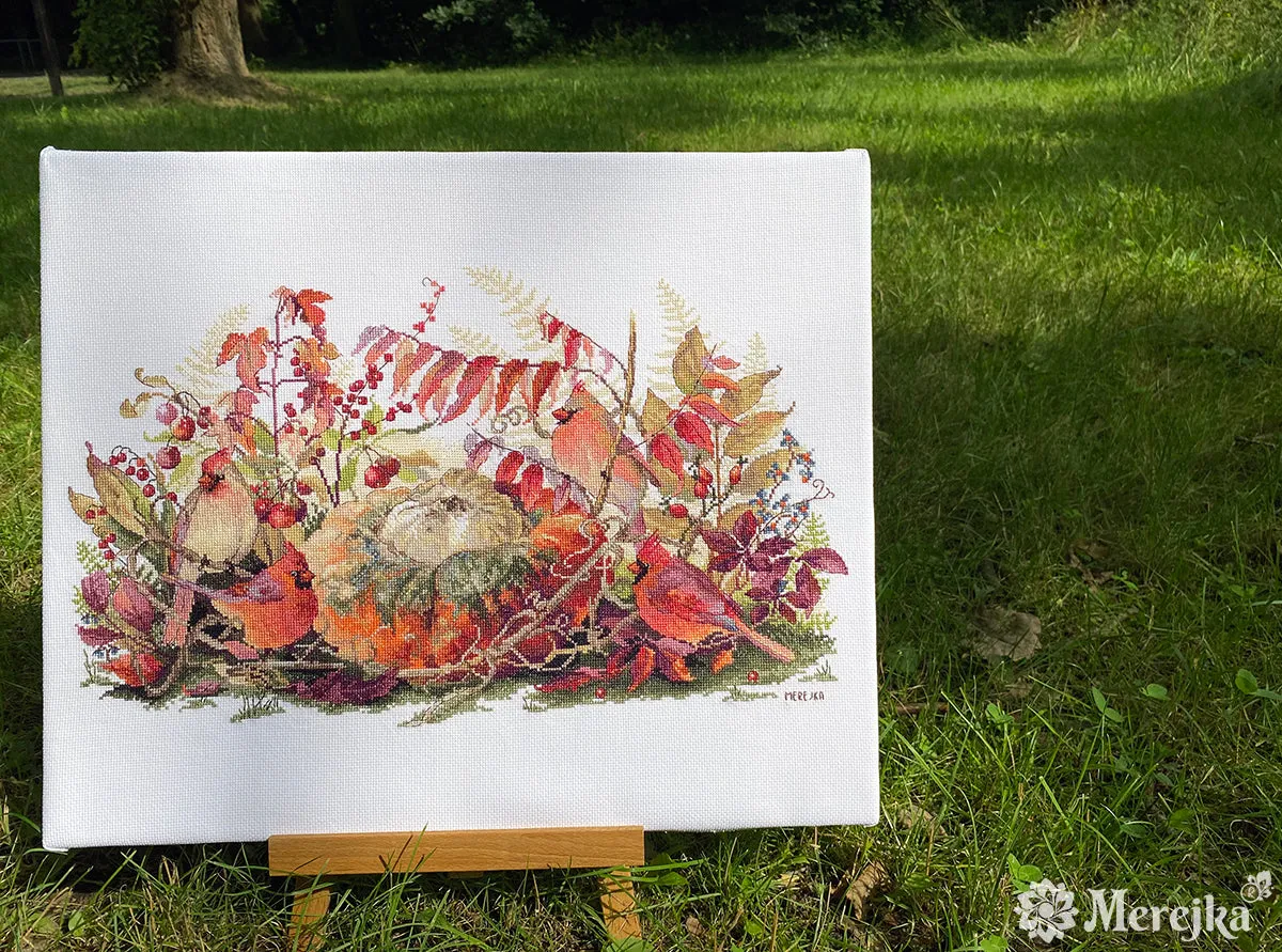 Merejka Rhapsody in Red borduurpakket 26x43 rood