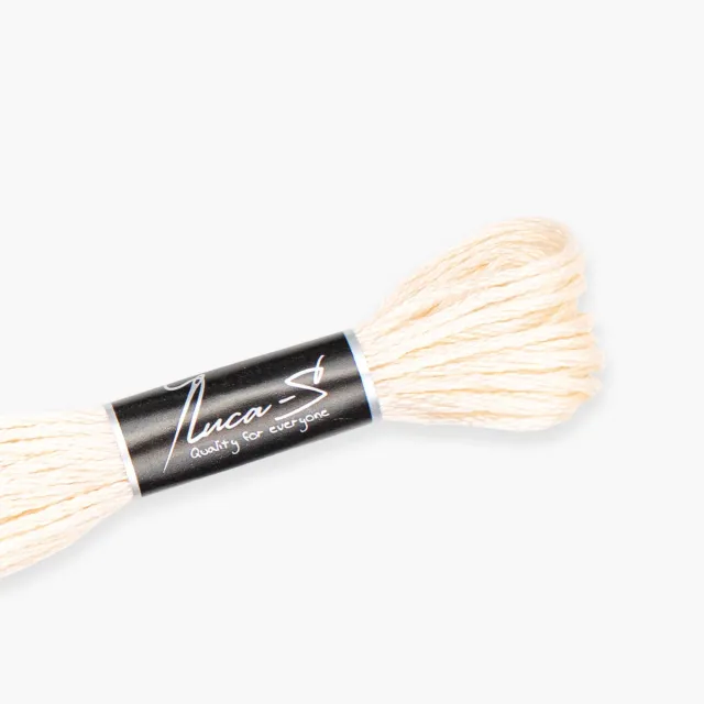 Leti Stitch Luca-S 381 splijtgaren 8m beige DMC 3770