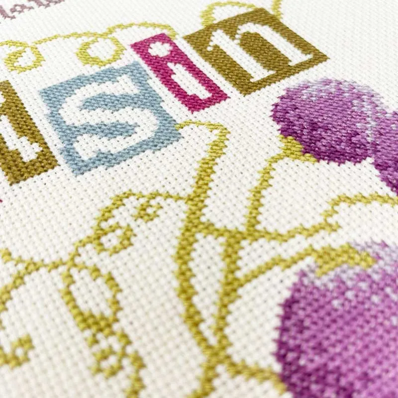 LiliPoints Grape Jam borduurpatroon kruissteek 182 steken