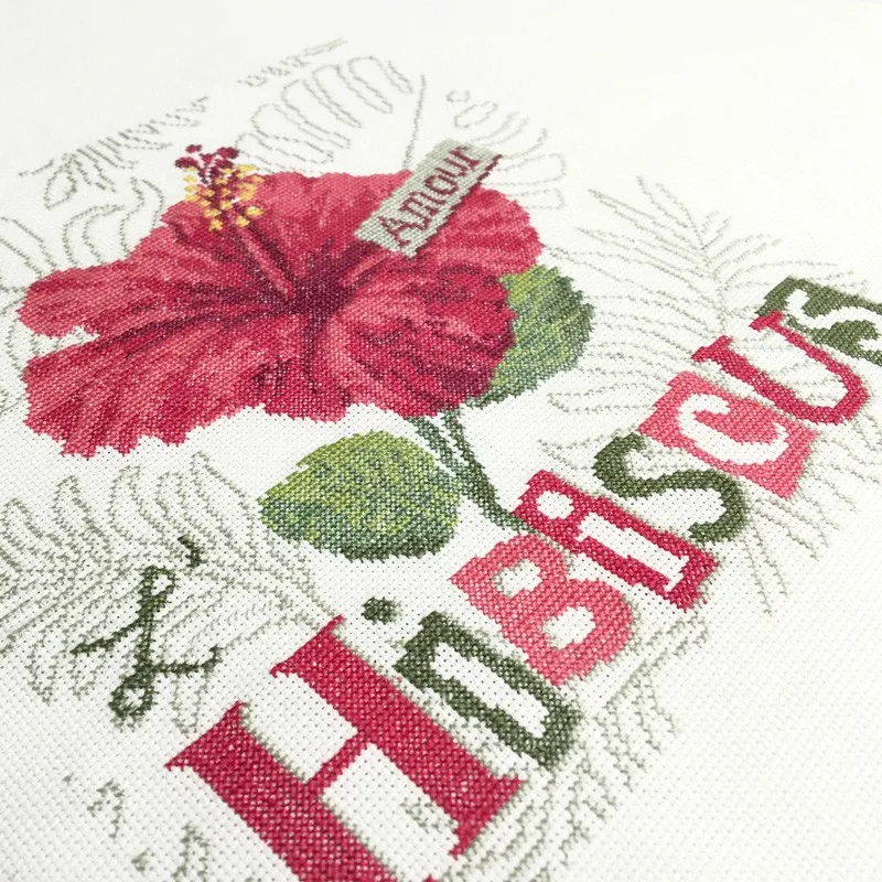 LiliPoints L'hibiscus kruissteekpatroon bloem