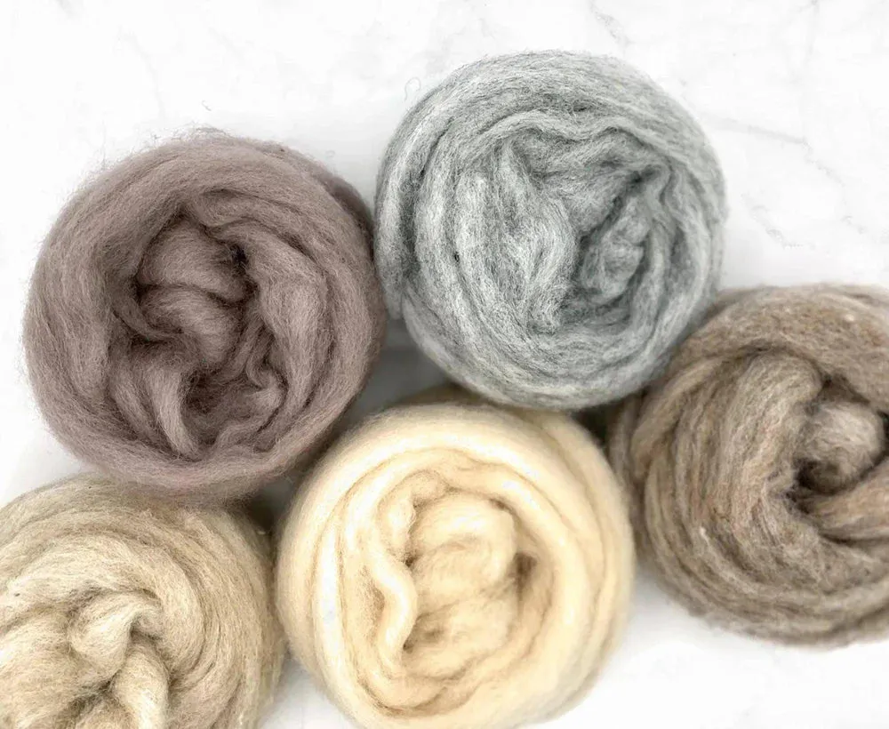 The Wool Family Corriedale lontwol zachte tinten 125 gr