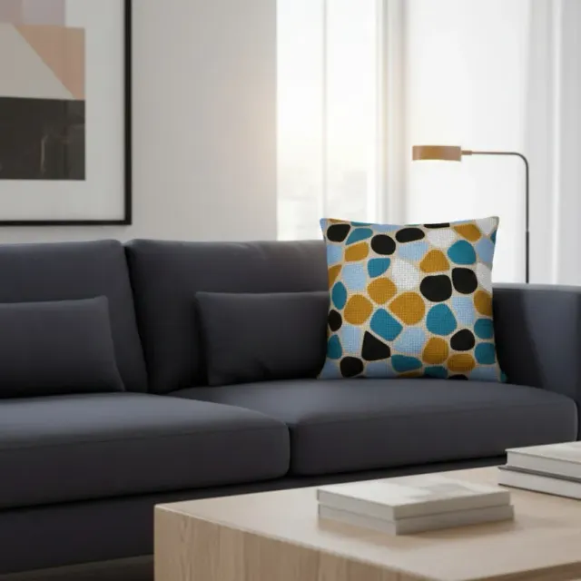 SEG Mosaïque kussen borduurpakket 40x40 mozaïek