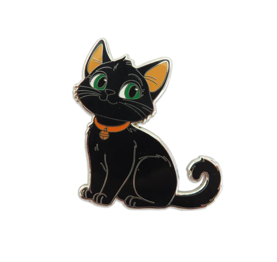 Leti Stitch Black Kitten naaldmagneet 40 mm emaille