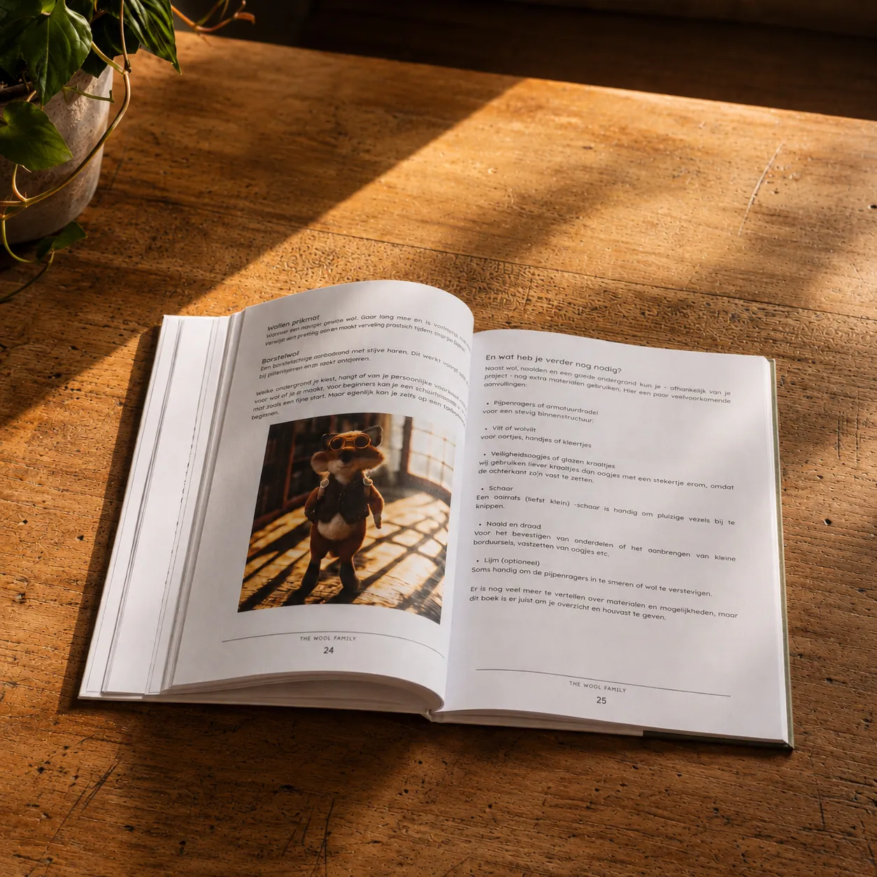 The Wool Family boek + materialenpakket naaldvilten beginners