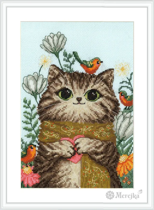 Merejka The Sweet One borduurpakket 14,5x21 cm dieren