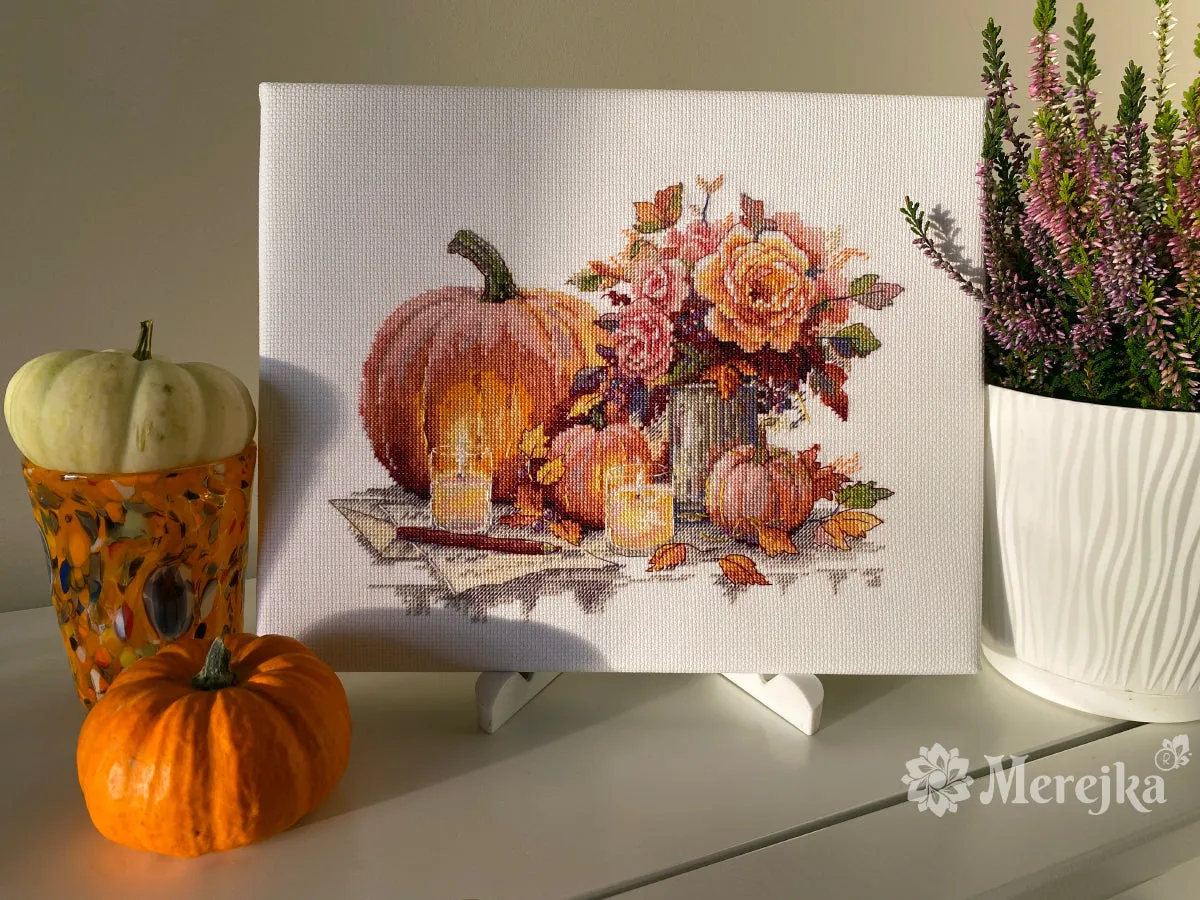 Merejka Still Life with Pumpkins borduurpakket herfst