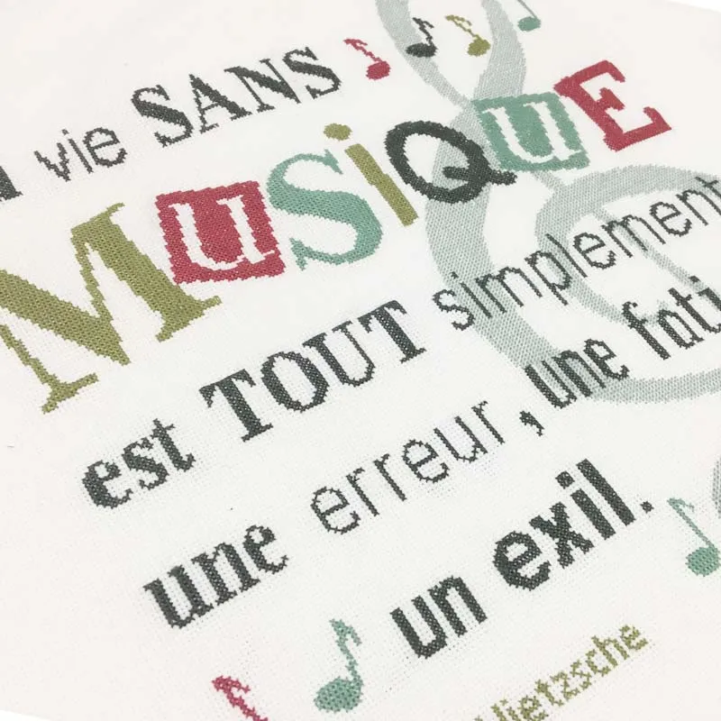 LiliPoints Musique borduurpatroon tas 195x215 muziek