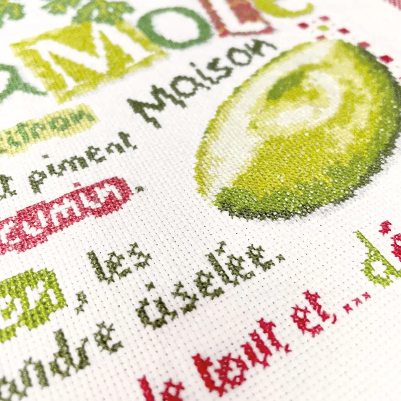 LiliPoints Guacamole G053 borduurpatroon theedoek