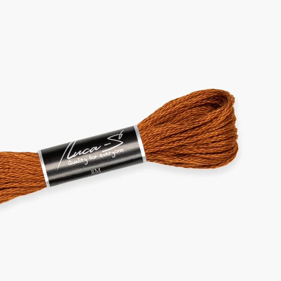 Leti Stitch Luca-S 402 splijtgaren bruin 8 m