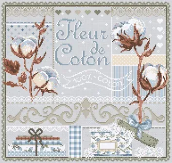 Madame la Fée Fleur de Coton borduurpakket 189x179 kruissteek
