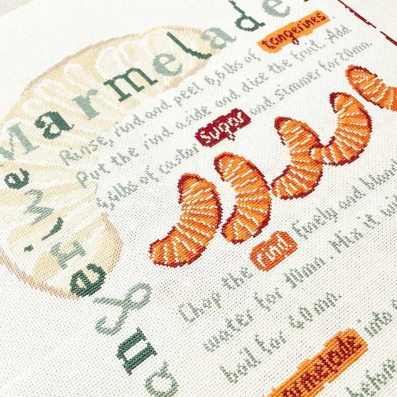 LiliPoints Tangerine Marmelade kruissteekpatroon