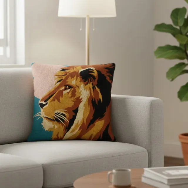 SEG de Paris Lion kussen borduurpakket leeuw