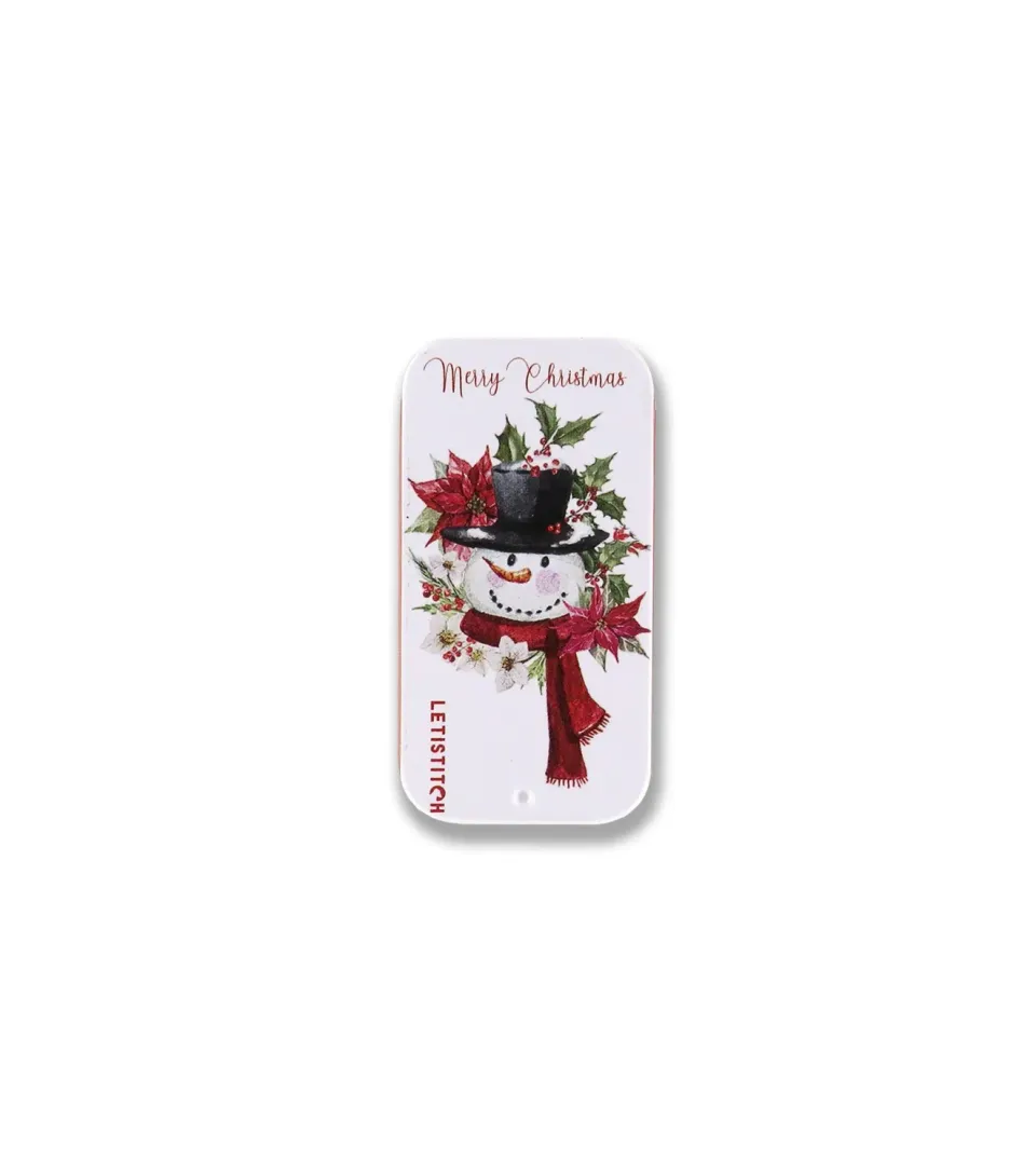 Leti Stitch 25630 Merry Christmas naaldenblikje 50 mm