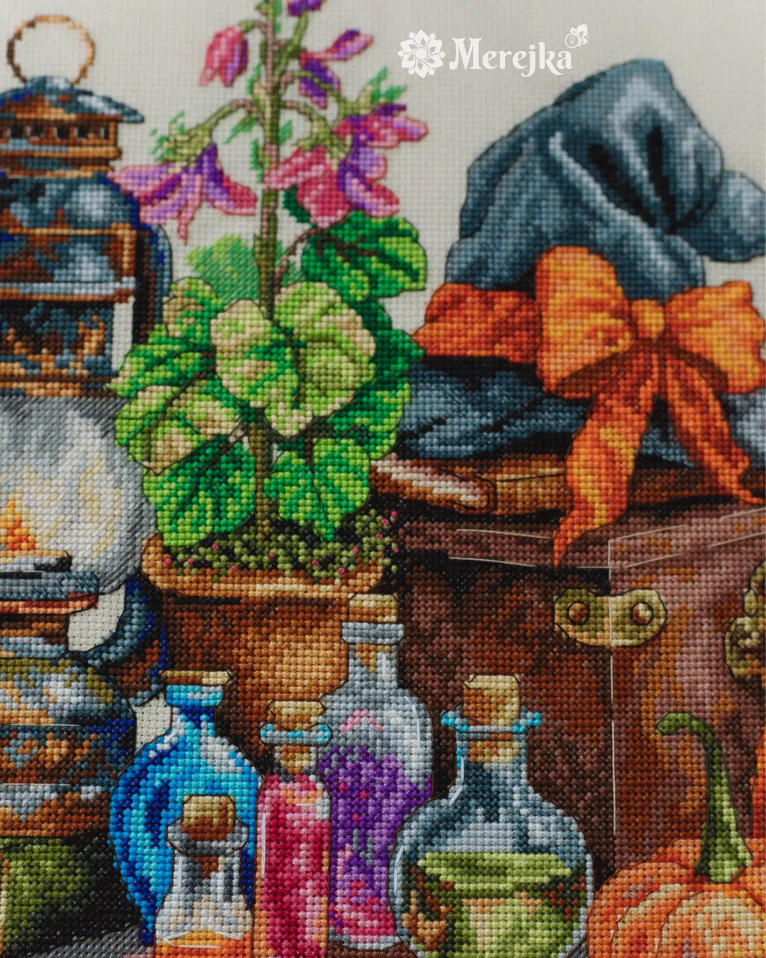 Merejka Magic Mischief borduurpakket 33x27 cm herfst