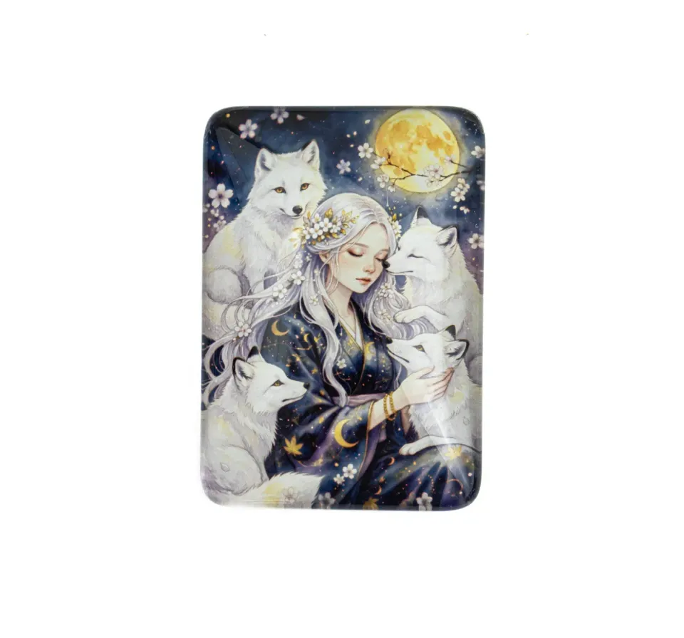 Leti Stitch Blossom koelkastmagneet bloem