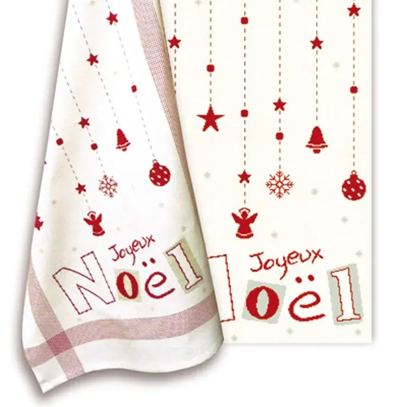 LiliPoints Joyeux Noel borduurpatroon theedoek