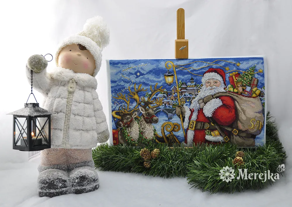 Merejka Magical Journey borduurpakket 43x24 ijsblauw